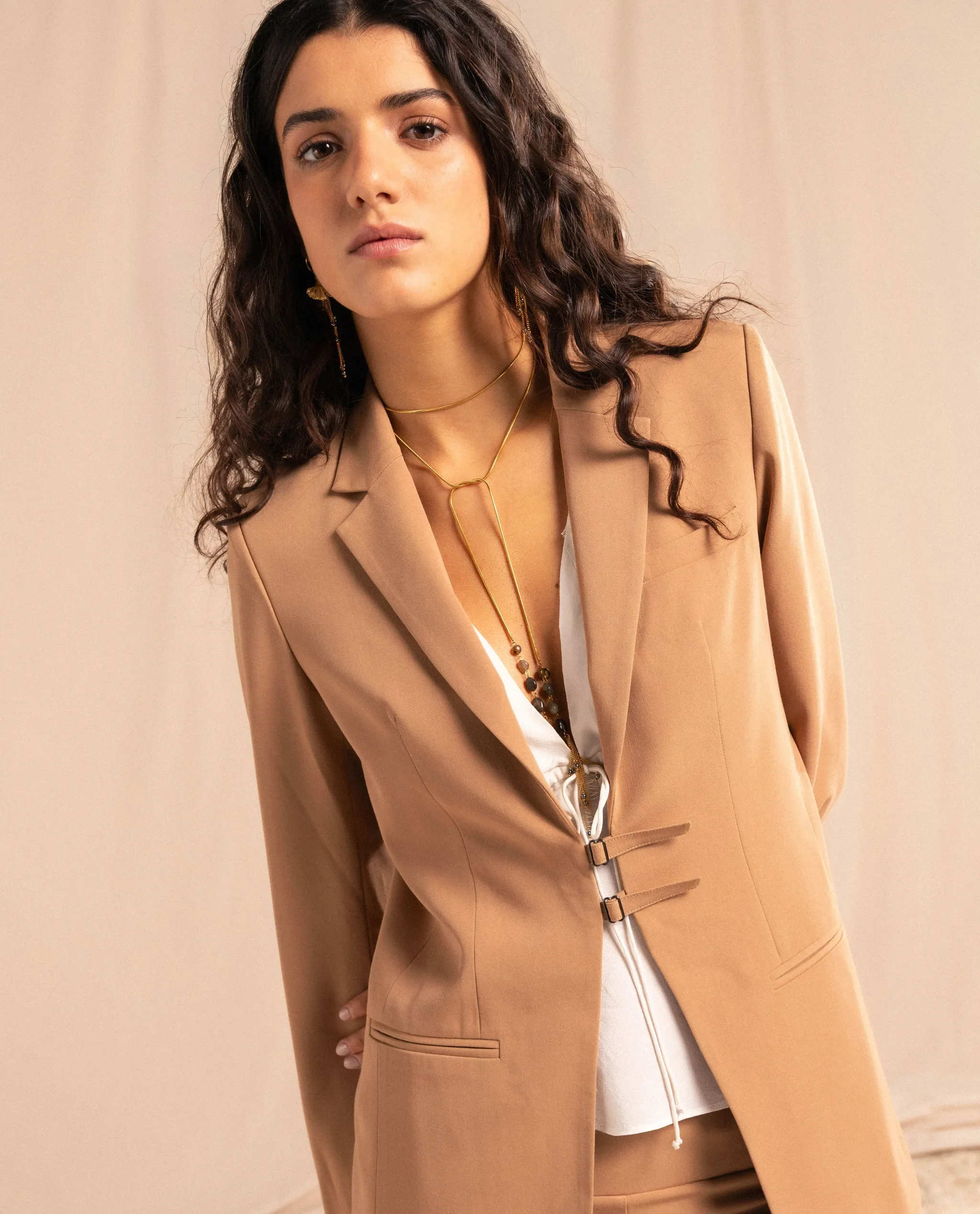 BLAZER FOR THE GIRLS · CAMEL - Image 9