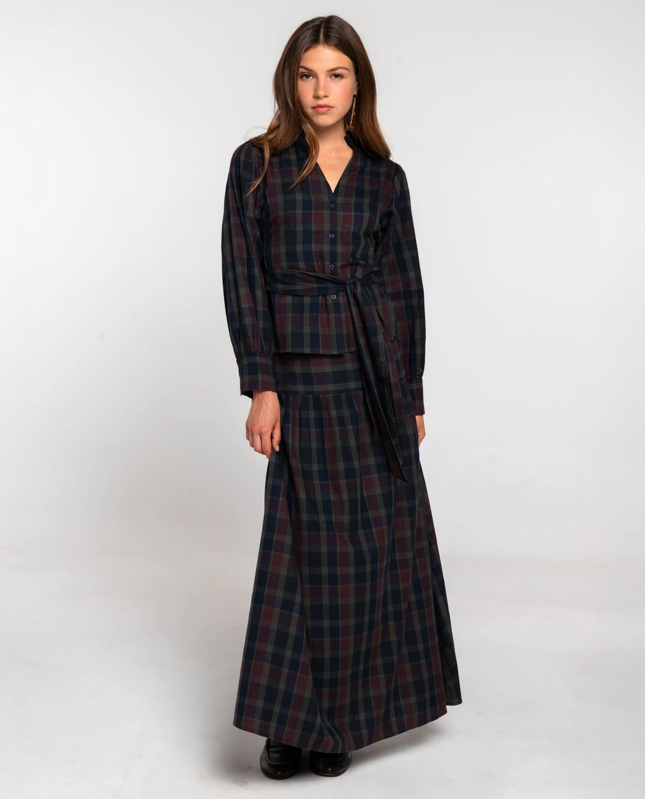 BLUSA TALK LATER · CUADROS TARTÁN - Image 7