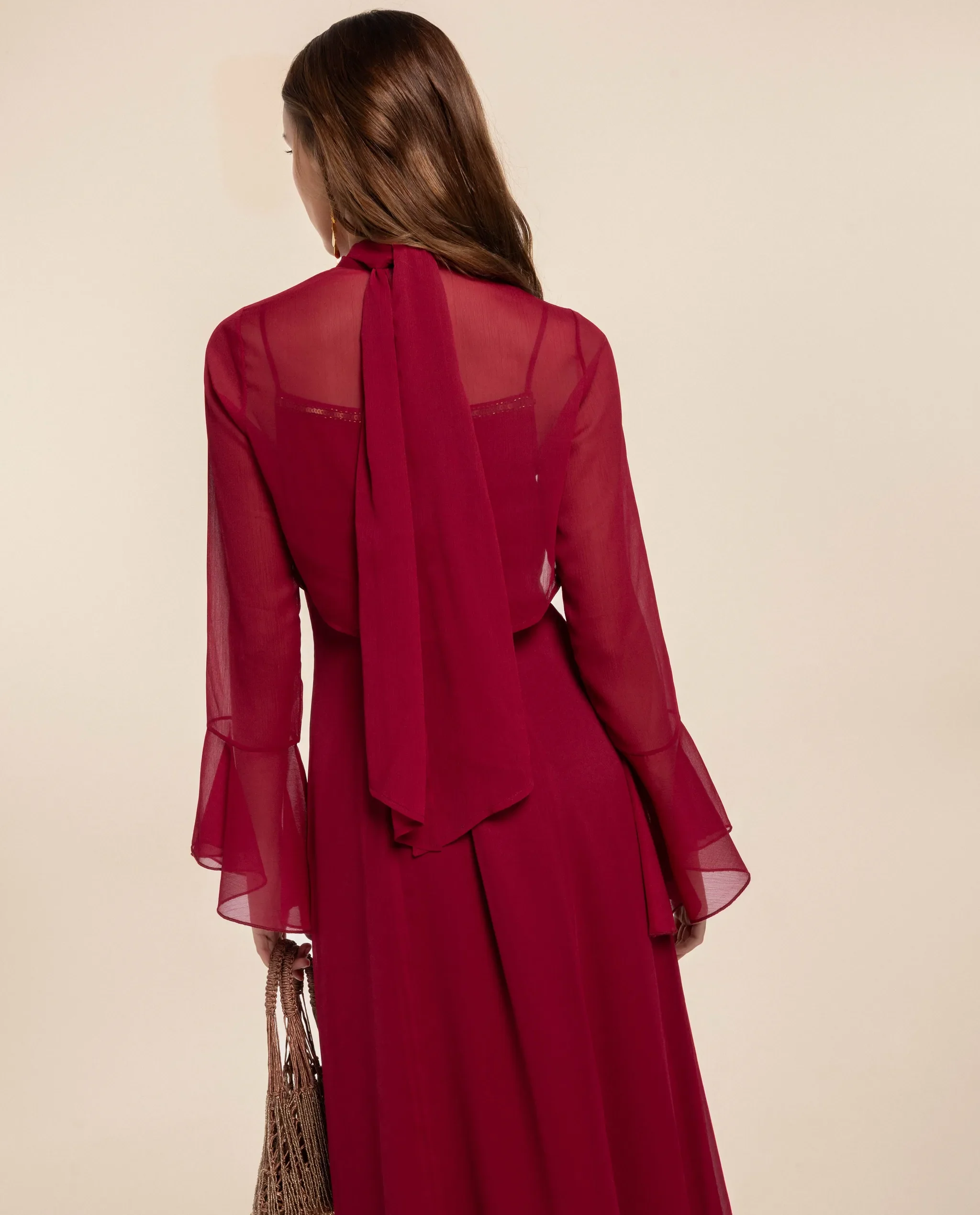 CHAQUETA MANGAS GASA · ROJO - Image 7