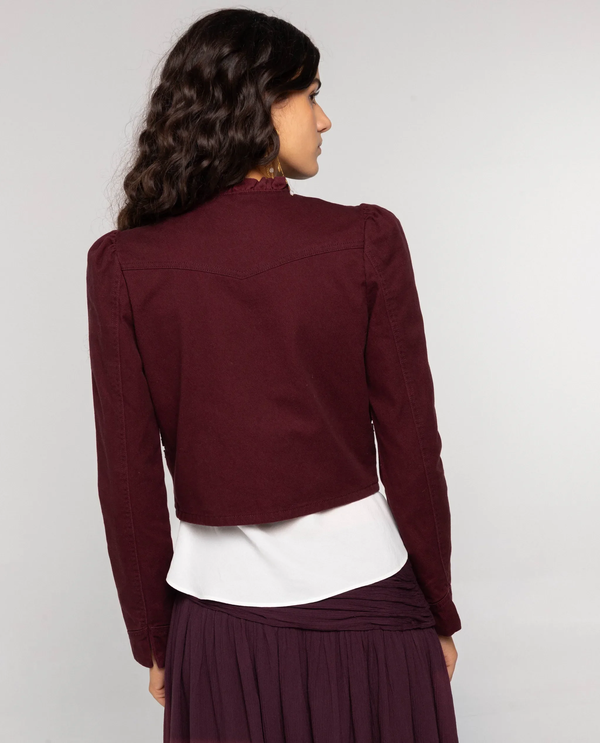 CHAQUETA HOURS WE FOUND · CIRUELA - Image 3