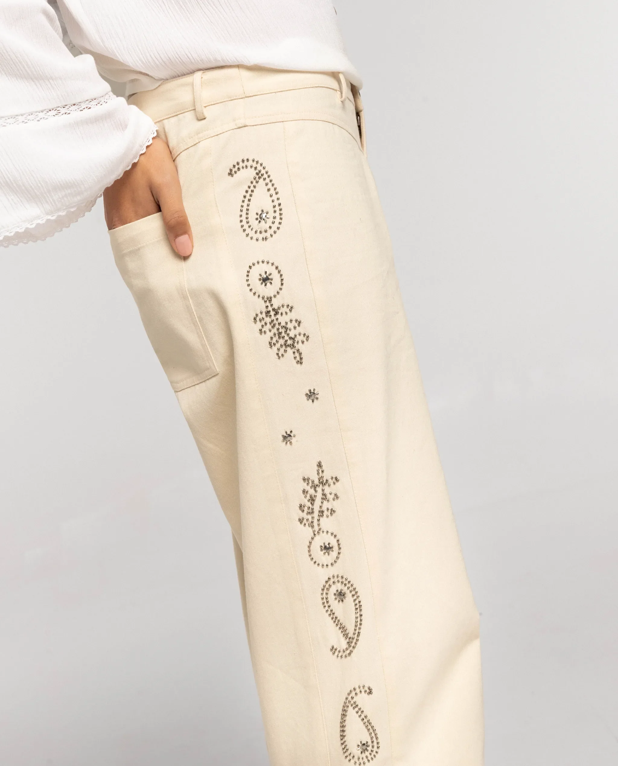 PANTALÓN JUST GIRLS · BEIGE - Image 7