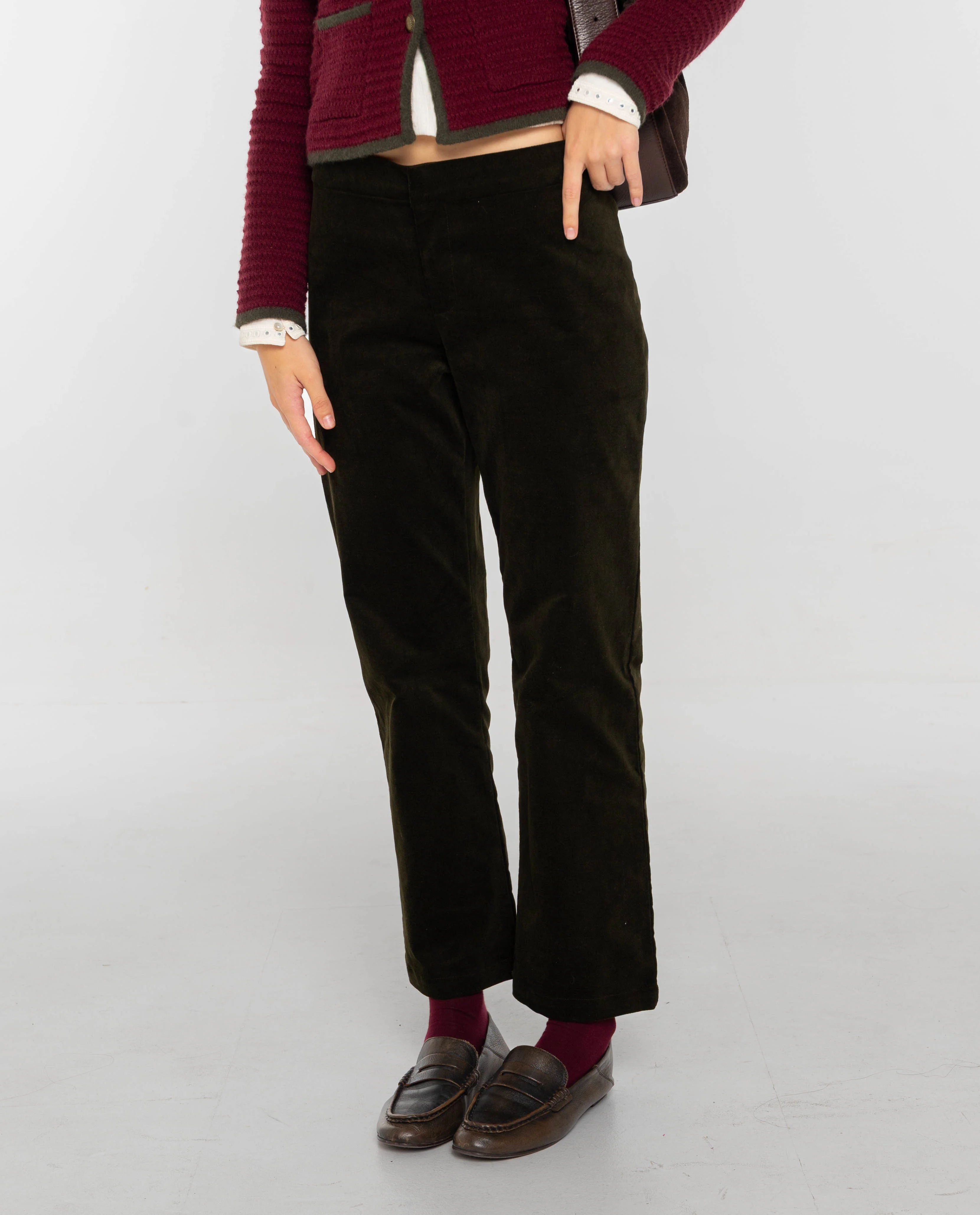 PANTALÓN VELVET SPELL · VERDE - Image 3