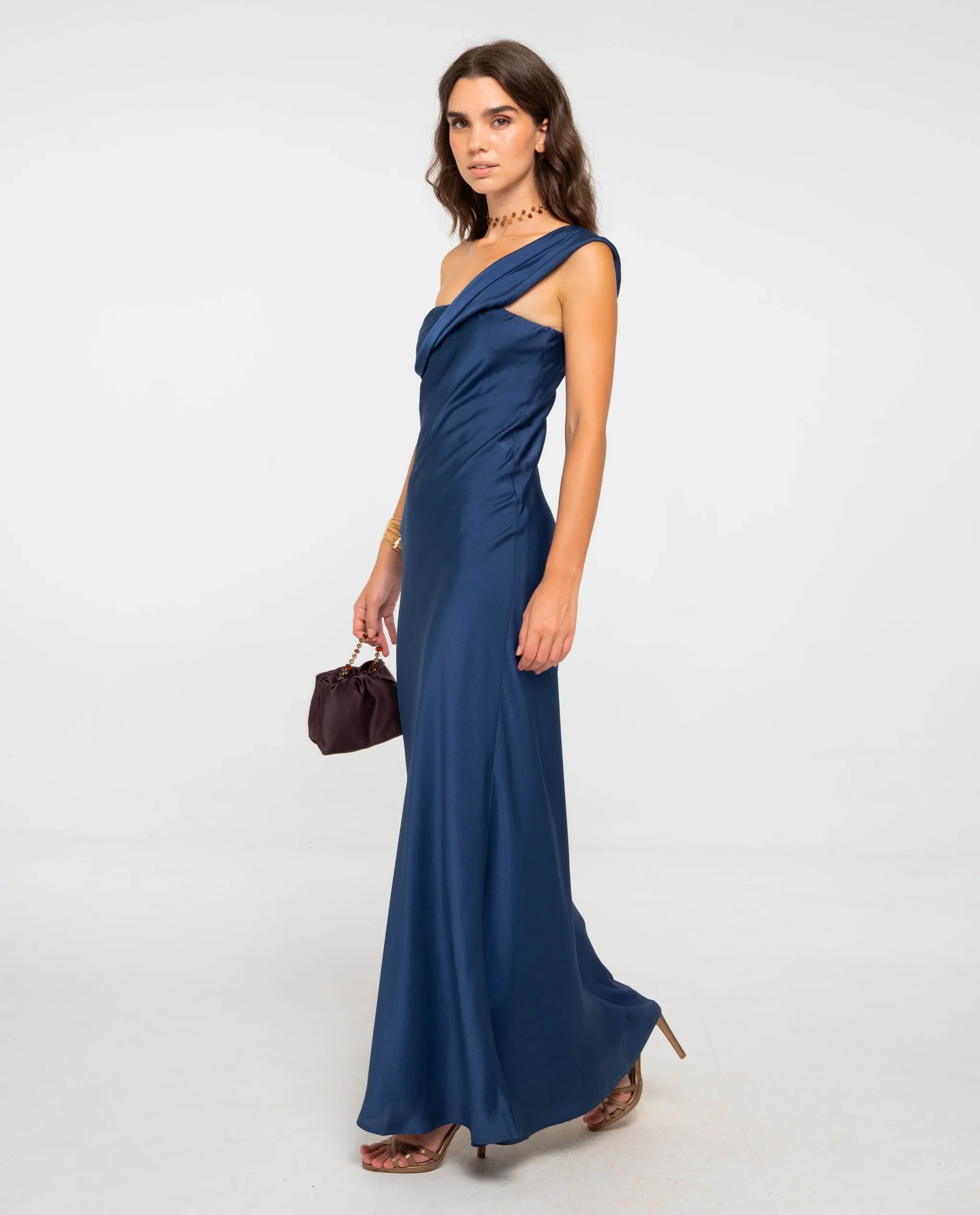 VESTIDO ISABELA · AZUL MARINO - Image 3