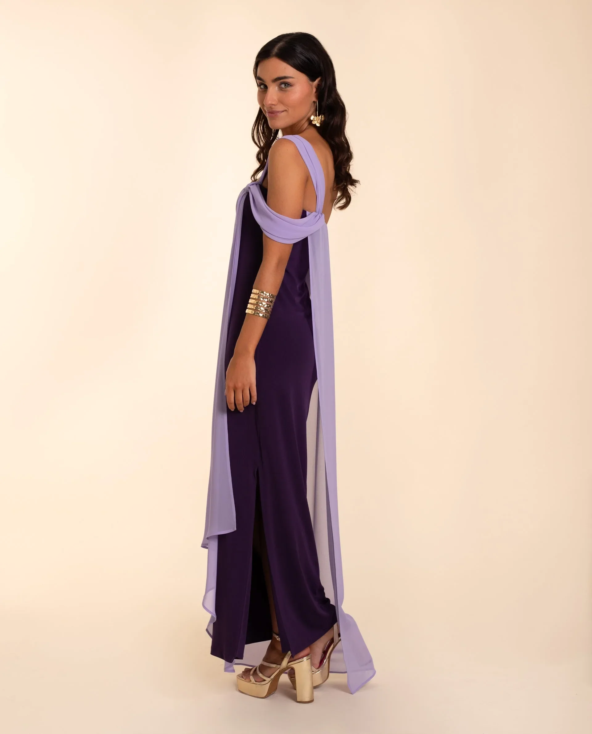 VESTIDO ALMERÍA · MORADO Y LILA - Image 3