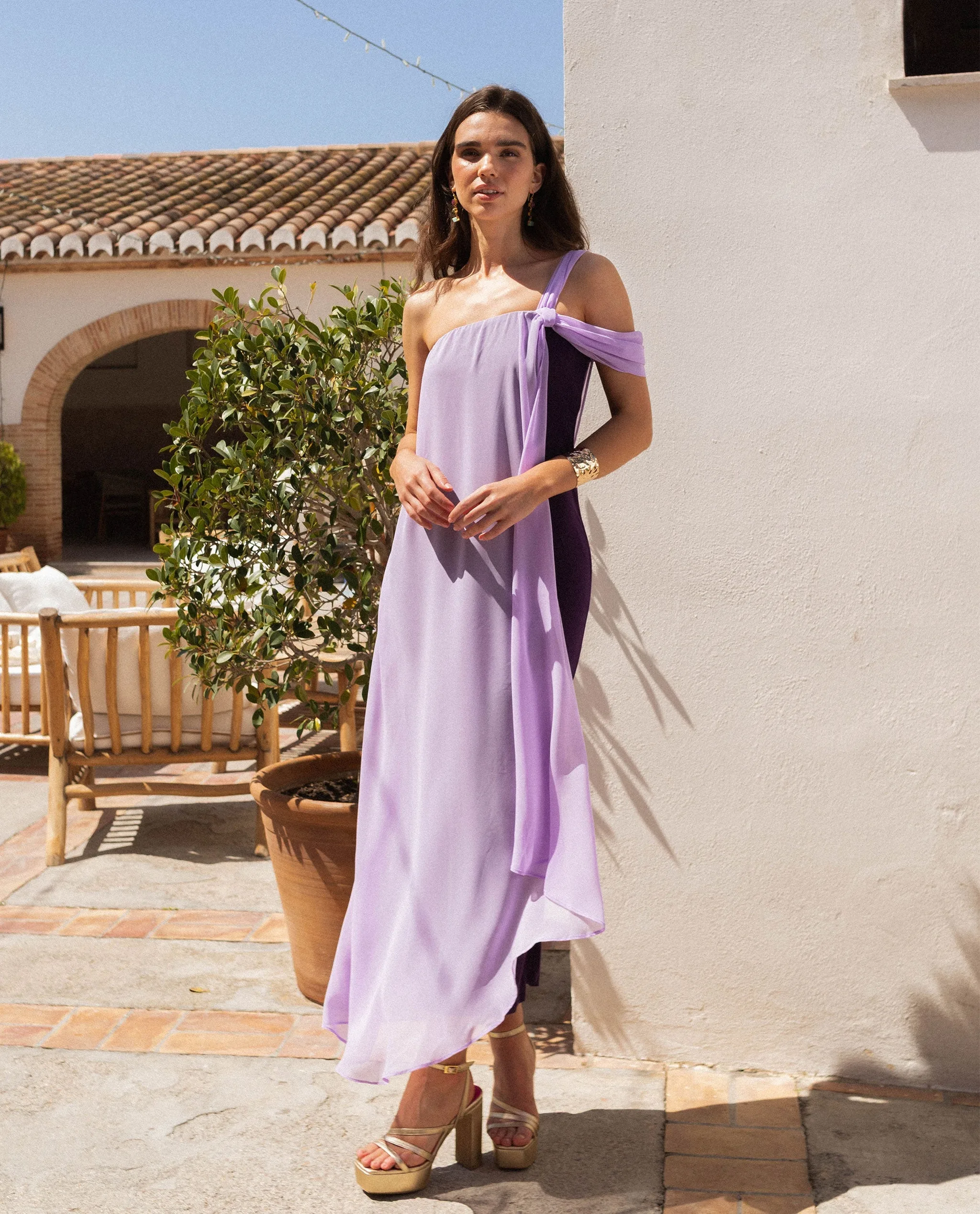 VESTIDO ALMERÍA · MORADO Y LILA - Image 8