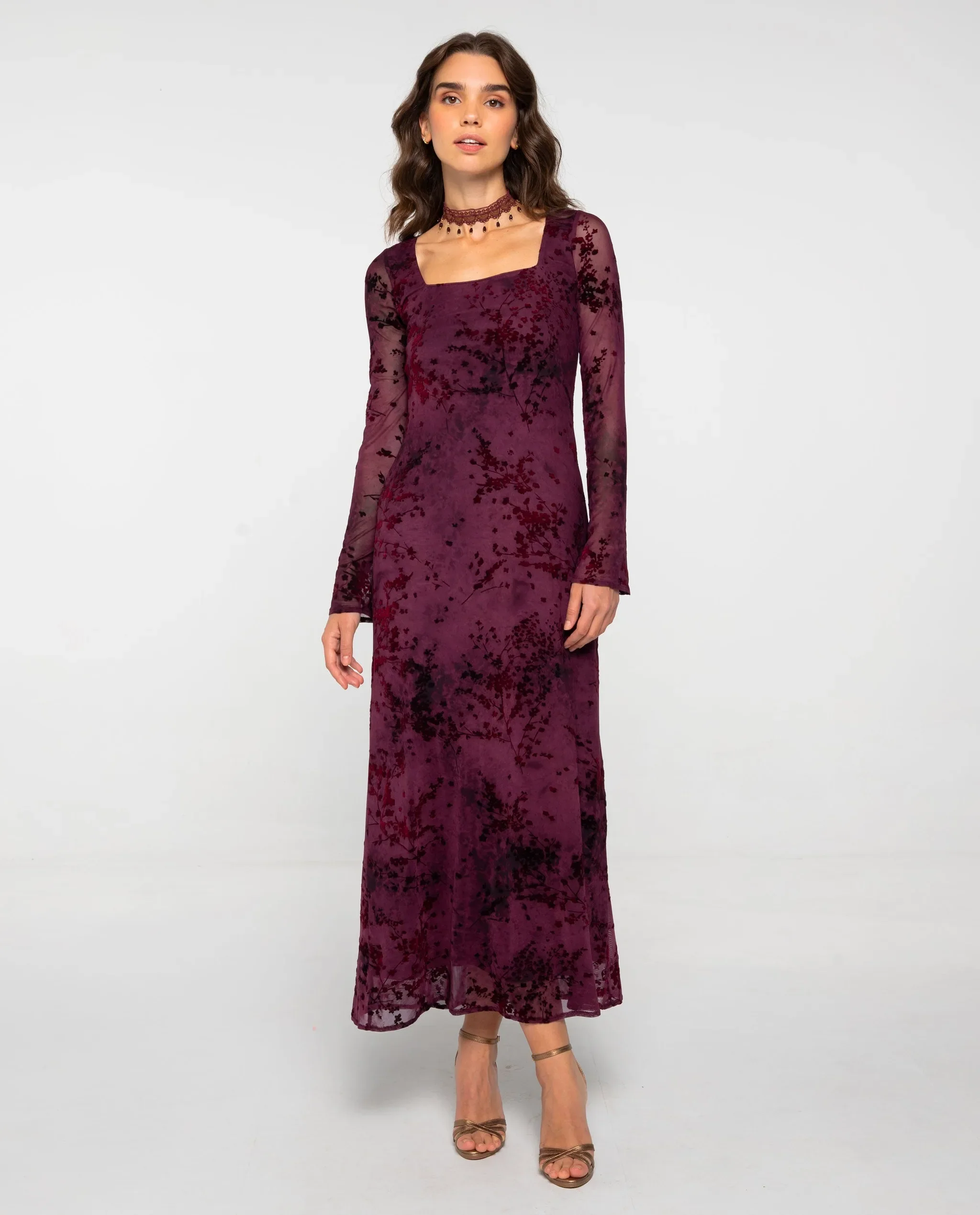VESTIDO ELENA · GRANATE - Image 9