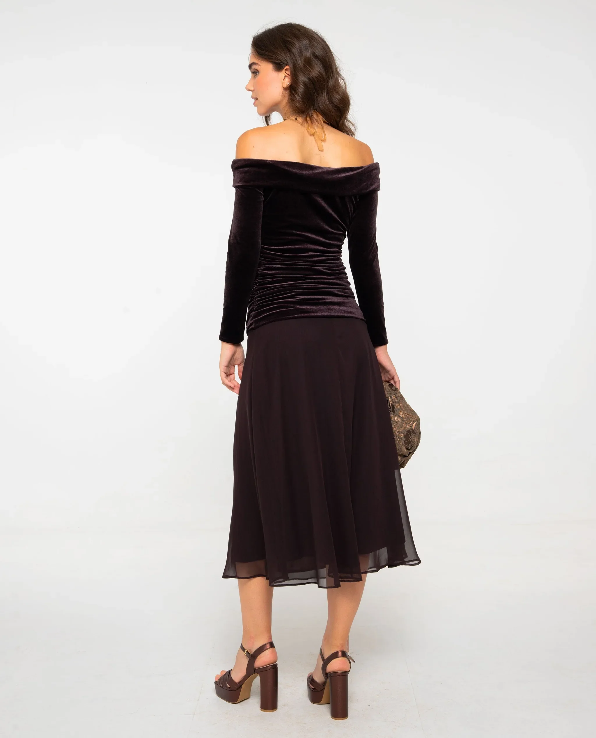 VESTIDO ISABEL · MARRÓN - Image 7
