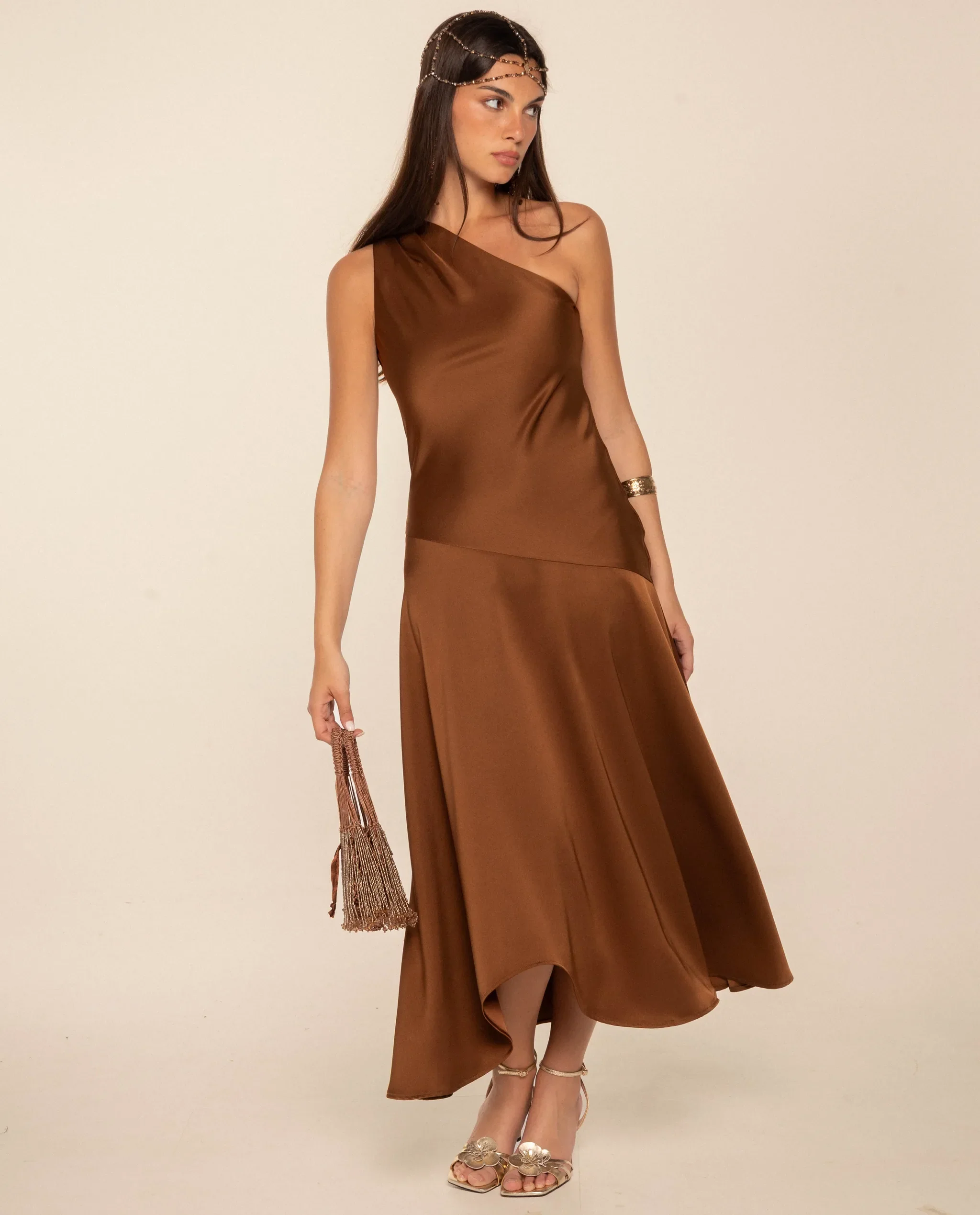 VESTIDO LEONOR · MARRÓN