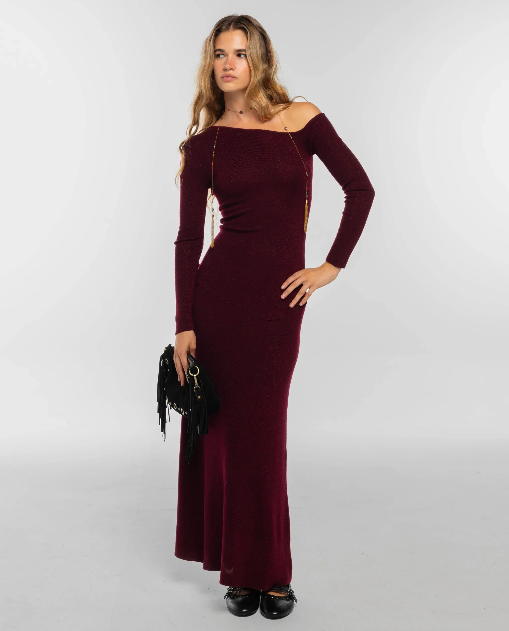 VESTIDO MISSED CALL · BURDEOS - Image 10
