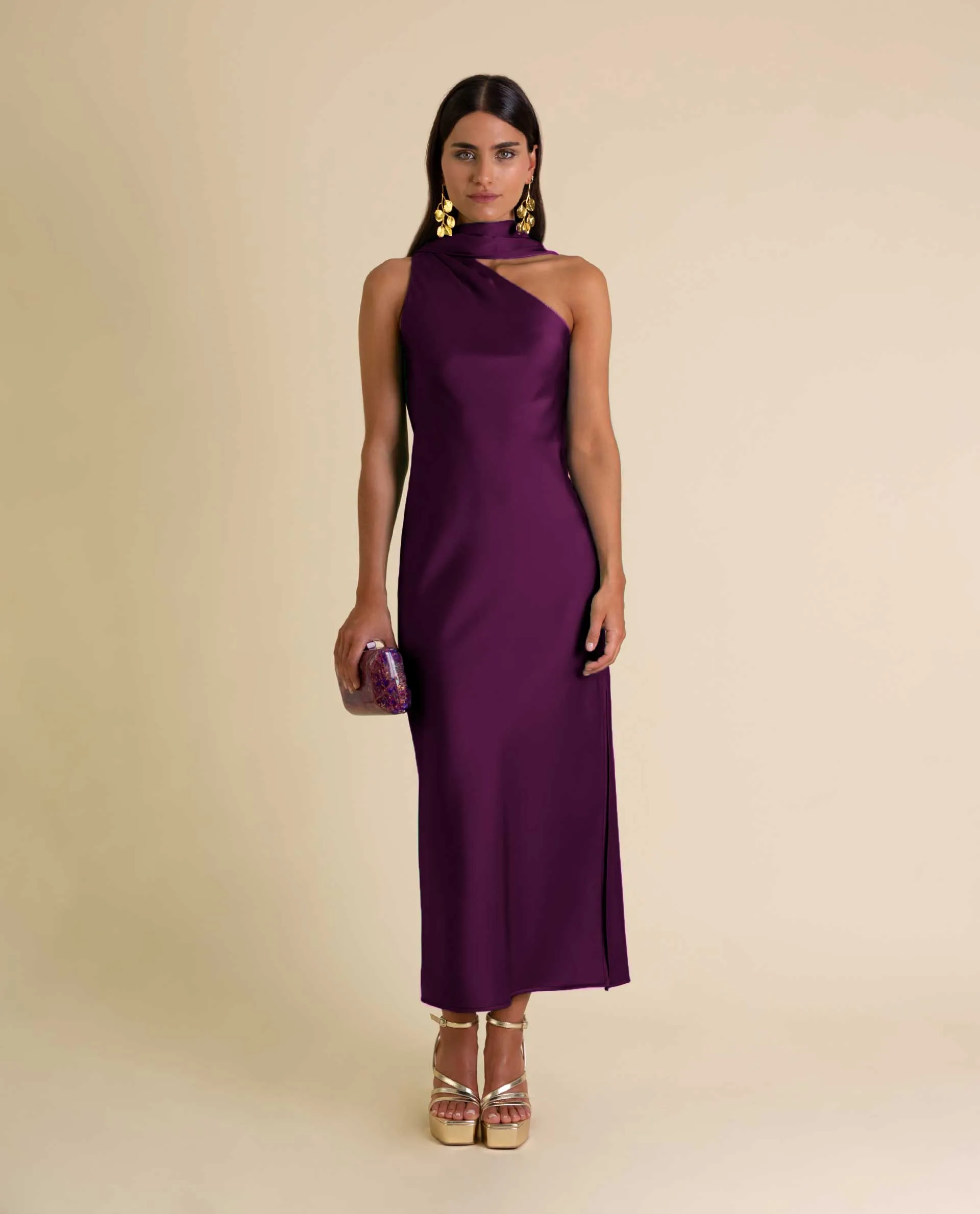VESTIDO MRS. ABRIL · CIRUELA - Image 6