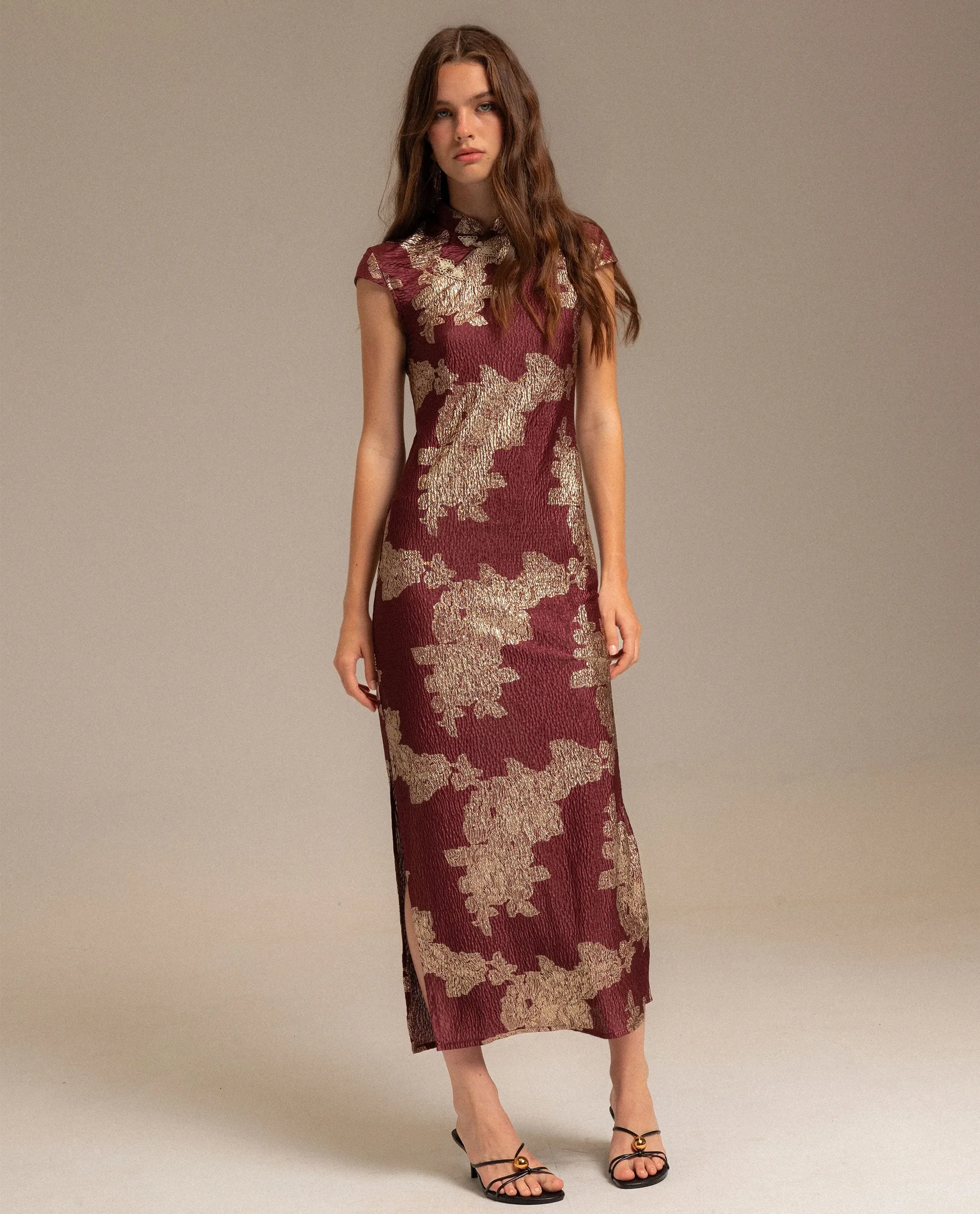 VESTIDO RUBY BLOOM · BURDEOS - Image 5